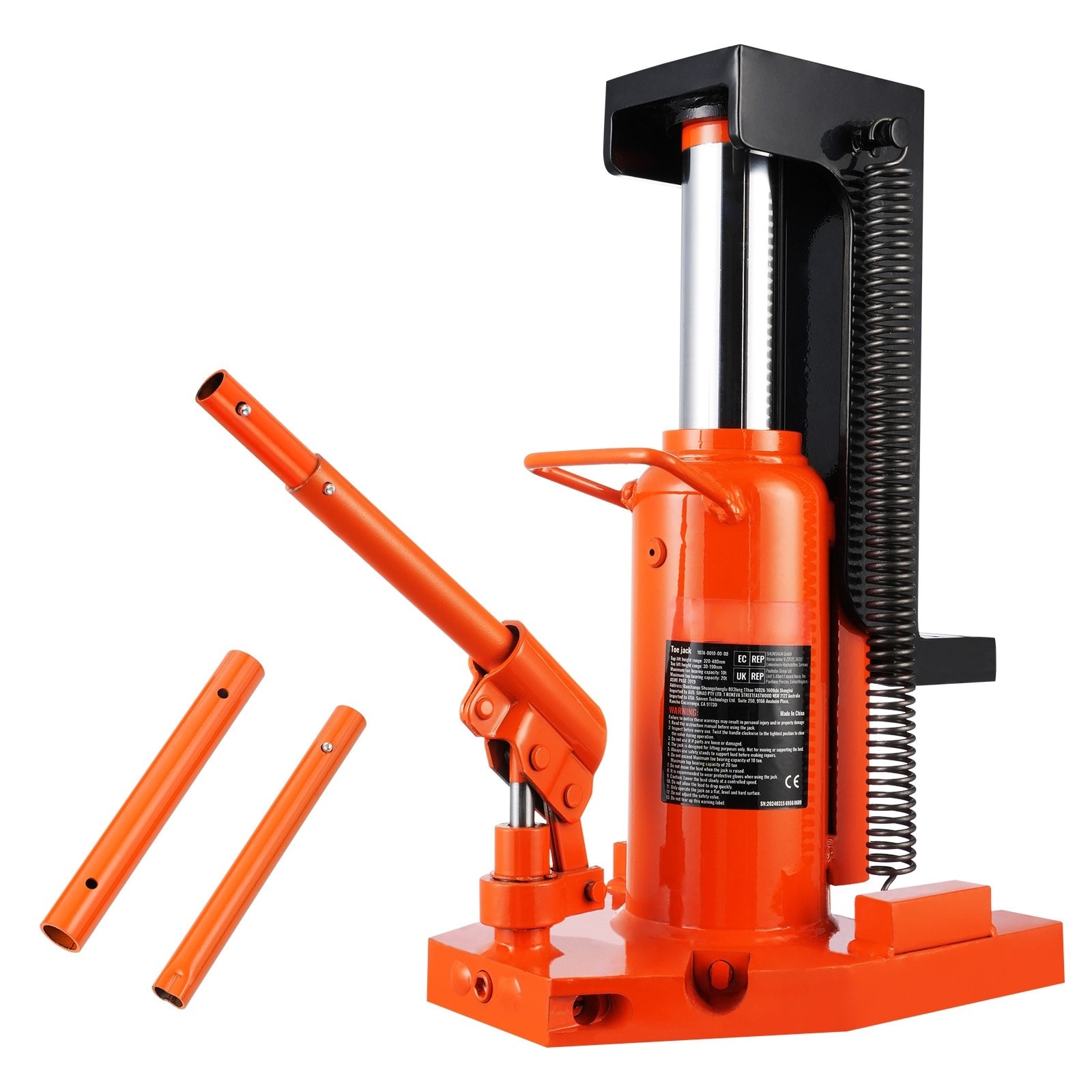 Hydraulic Toe Jack 5 Ton Capacity Claw Jack For Machinery Lifts_voghion.com